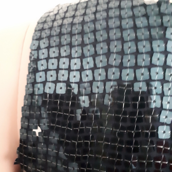 Gio Guerreri | Midnight Blue Sequin Embellished Dress - Picture 11 of 13